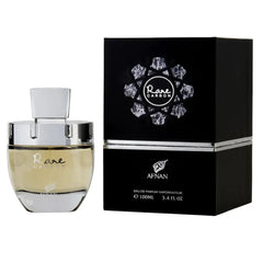 Afnan Rare Carbon 3.4 oz for men perfume bottle and black packaging box