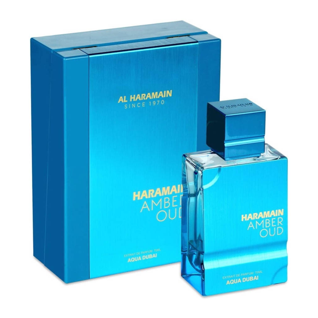 Al Haramain Amber Oud Aqua Dubai Extrait De Parfum 2.5 oz bottle
